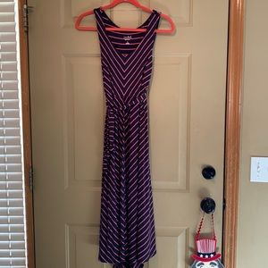 Isabel Maternity striped tank maxi dress.